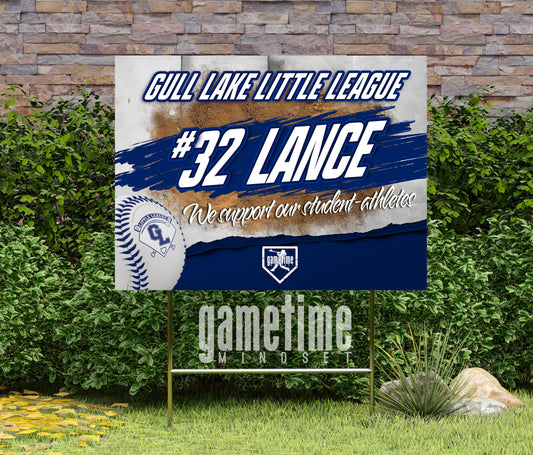 Gull Lake Little League Yard Sign