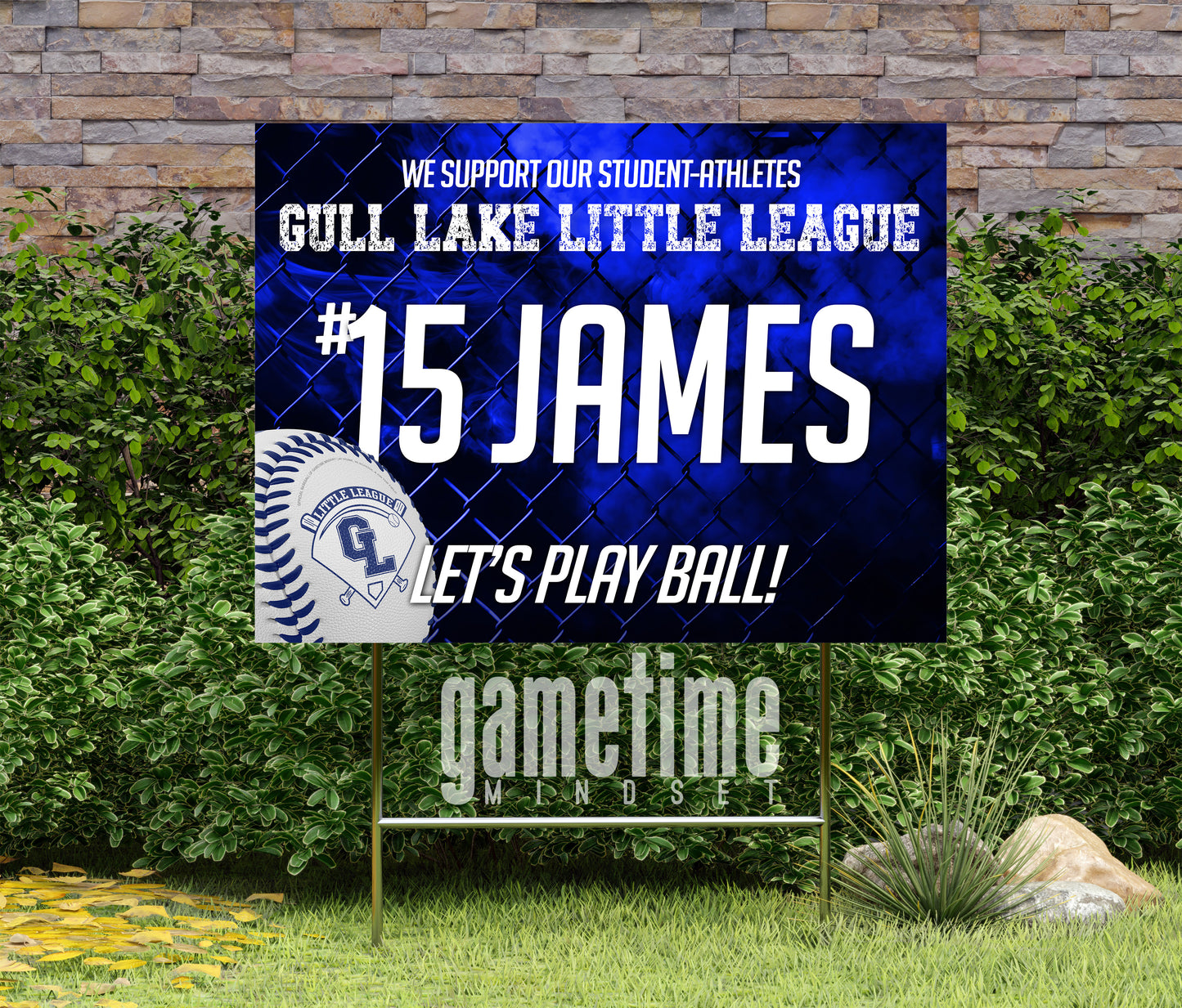 Gull Lake Little League Yard Sign