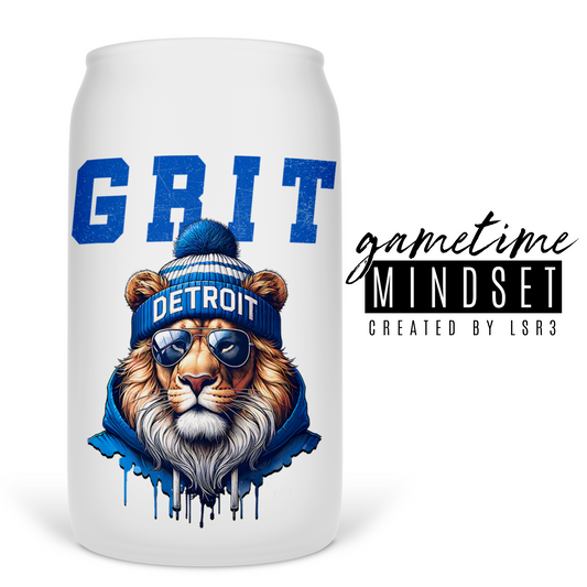 D-Town Grit Soda Can Glass